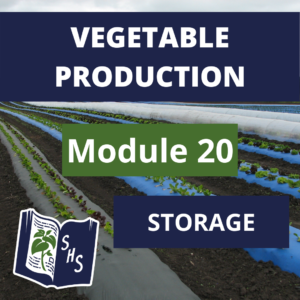 Vegetable Production - Storage