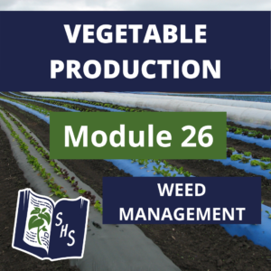 Vegetable Production - Weed Management